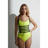 Liyuza Zincir Detaylı 5 Sıralı Deri Kemer, Deri Korse Kemer - Brf626 Kırmızı 2XL/3XL