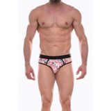 Liyuza(166) Erkek Desenli Jockstrap Çamaşır Karışık-Çok Renkli S