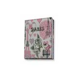 Liz Defter Suni Deri Desen Baskılı 14X20Cm Kareli BSK180K