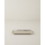 Liza Metal Dekoratif Tepsi 25.5 x 13 x 2.5 cm Silver - Gümüş