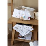 Lizayn Home Pamuklu Müslin 10'lu Karışık Desen Bebek Ağız Mendili Çift Taraflı Açık Sarı