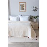 lizayn tekstil %100 Pamuk Yumuşak Örgü Pike,yatak Örtüsü Çift Kişilik 240x260 Cm Yeşil Saçak