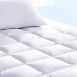 Lizayn Tekstil %100 Pamuklu Kapitone Fitted Full Kenar Su Sıvı Geçirmez Yatak Koruyucu Alez Çarşaf Be - 100 x 200 cm - Beyaz