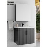 Lizbon 65 cm Lake Antrasit Banyo Dolabı