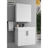 Lizbon 65 cm Lake Beyaz Banyo Dolabı