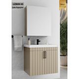 Lizbon 65 cm Lake Kapuçino Banyo Dolabı