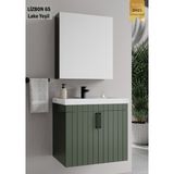 Lizbon 65 cm Lake Yeşil Banyo Dolabı