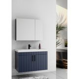 Lizbon 80 cm Lake Lacivert Banyo Dolabı