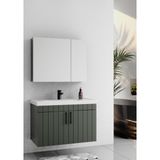 Lizbon 80 cm Lake Yeşil Banyo Dolabı