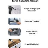 Lizbon Center Taşınabilir Kablosuz Elektrikli El Süpürgesi- Ev, Ofis, Araba ,klavye Temizliği Için Ideal - 0,21 L