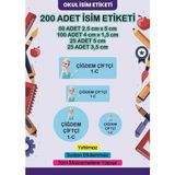 Lizpo Decor Kişiye Özel Okul Etiketi Kalem Defter Sticker Okula Dönüş Elsa Renkli 200 Adet