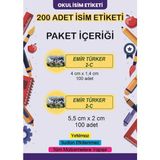 Lizpo Decor Kişiye Özel Okul Etiketi Kalem Defter Sticker Okula Dönüş Minecraft 200 Adet