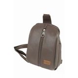 Lizy 1061 Suni Deri Unisex Body Bag, Omuz Çantası