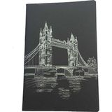 Lizy 14x20 cm Tel Dikişli Siyah Defter 40 Yaprak 90 gr.