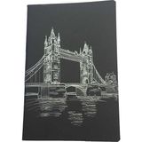 Lizy 17x24 cm Tel Dikişli Siyah Defter 40 Yaprak 90 gr. SYH17