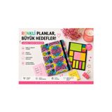 Lizy Renkli Desenli Ajanda Ve Yapışkan Not Kağıdı Seti | Sticky Notes Planner Seti Hediyeli | Günlük Planlama, Not Alma, Hedef Takibi Ve Ofis Kullanımı