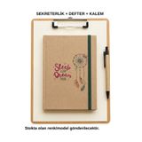 Lizy Sekreterlik + Not Defteri + Kalem Seti – Pratik ve Şık Ofis Seti
