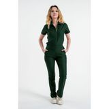 Lizy Uniform Asteria-Kadın Fermuarlı Hemşire Doktor Üniforma Takım Scrubs Takım Hastane Forması - Yeşil