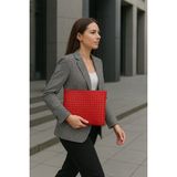 Lizy's Clutch Kırmızı Portföy El Makyaj Çantası