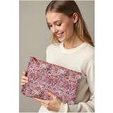LİZYS Kırmızı Etnik Paisley Desenli Clutch Portföy Çanta