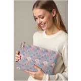 LİZYS Pastel Yelpaze Desenli Clutch Portföy Çanta