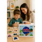Lizzigames EĞİTİCİ OYUNCAK, Montessori Puzzle DOĞA HARİKALARI, Oluşum kartları 25 ahşap parça, Sıralama, Eşleştirme 2.set