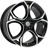 LJA AKD-A034-02 7.5X17" 5X112 ET45 57.1 Black Machined 17 Inç Jant Takımı (4 Adet)