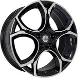 LJA AKD-A034-03 8.0X18" 5X112 ET45 57.1 Black Machined 18 Inç Jant Takımı (4 Adet)