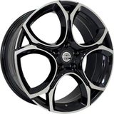 LJA AKD-A034-04 8.0X19" 5X112 ET45 57.1 Black Machined 19 Inç Jant Takımı (4 Adet)