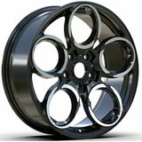 LJA AKD-A1172-08 8.0X18" 5X98 ET40 67.1 Black 18 Inç Jant Takımı (4 Adet)