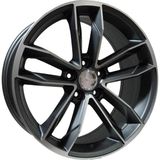 LJA AKD-A5232-04 8.0X18" 5X112 ET42 66.45 Gun Machined 18 Inç Jant Takımı (4 Adet)
