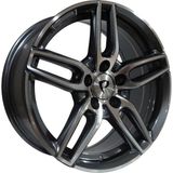 LJA AKD-A5434-01-1 8.0X18" 5X112 ET45 66.56 Gun Machined 18 Inç Jant Takımı (4 Adet)