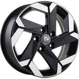 LJA AKD-G393-01 7.5X17" 4X100 ET35 67.1 Black Lip Polished 17 Inç Jant Takımı (4 Adet)