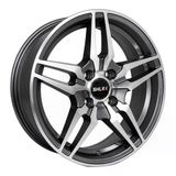 Lja-Akx-2086 15 İnç 4X100 Clio Symbol Megane Corsa Uyumlu Et35 73.1 Gun Metal 15 İnç Jant Takımı (4 Adet)