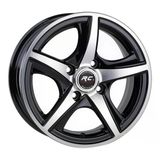 Lja-Dx235-01 15 İnç 4X100 Clio Symbol Megane Corsa Uyumlu Et35 67.1 Black Finished 15 İnç Jant Takımı (4 Adet)