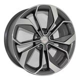 Lja-Dx323-02 18 İnç 5X114.3 Megane Duster Fluence Qashqai Uyumlu Et45 66.1 Gun Metal Finished 18 İnç Jant Takımı (4 Adet)