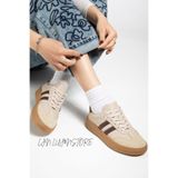 ljn lujinstore LUJİNSTORE Kadın Rahat Kalıp Kadın Yumuşak Deri Sneaker Spor Ayakkabı