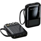 Lkp-53 LCD Ekranlı 10.000MAH - Usb-C , Mikro , Lightning Taşınabilir Powerbank - Siyah