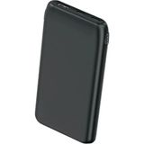 LKP-55 10000 mAh Slim Taşınabilir Şarj Cihazı Powerbank | Çift USB-C & USB-A Portlu, Aynı Anda 3 Cihaz Şarj Destekli Siyah Powerbank