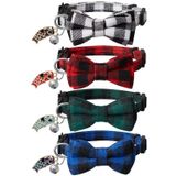LLHK Papyon ve Çan ile 4 Paket Küçük Balık Kedi Yaka, Kız erkek Kediler için Kişiselleştirilmiş Ayrılıkçı Yavru Kedi Yaka, Ayarlanabilir 7-12 inç, Kitty Kitten Yetişkin Kediler için Sevimli Evcil