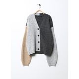 Lmtd Geometrik Desenli Siyah Kız Çocuk Atlet Nlfrallen Ls Short Knit Cardıgan - 13 - 14 Yaş