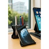 Lmz Design Kalemlik Masaüstü Cep Telefonu Standı Metal Telefon Tutucu Cep Telefon Masa Standı