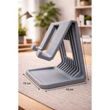 Lmz Design Tablet Standı Masaüstü iPad Uyumlu Ergonomik Tablet Tutucu Stand Siyah - Gri