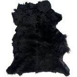 LN Leather Gerçek Koyun Postu Kısa Tüylü - Naturel Kısa Tüylü Koyun Postu - Doğal Post Paspas - Siyah - 50 x 65 cm