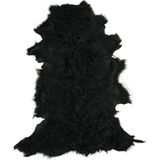 LN Leather Gerçek Koyun Postu Uzun Tüylü Siyah - Naturel Uzun Tüylü Koyun Postu - Doğal Post Paspas - 50 x 60 cm