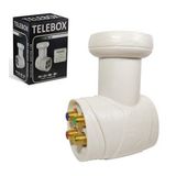 LNB DÖRTLÜ SANTRAL (QUATTRO) GOLD 0.1DB 3D FHD 4K TELEBOX TB-XC