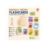 lnly İspanyolca İngilizce Flashcards (Türkçe Okunuşlu) – 36 Arkalı Önlü Kart, 72 Görsel | Çocuklar İçin Bilingual Dil Eğitim Kartları | Montessori Destekli