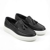 Loafer-X Günlük Erkek Loafer Ayakkabı Siyah Beyaz