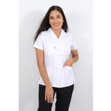 Lobby Uniform Kadın Kısa Kollu Beyaz Alpaka Kumaş Doktor Hemşire Eczacı Laborant Veteriner Öğretmen Önlüğü