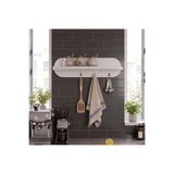 L'occi Concept Circe 60 cm Mutfak Düzenleyici Duvar Rafı 3 Askılı Patara Beyaz CIR1-W